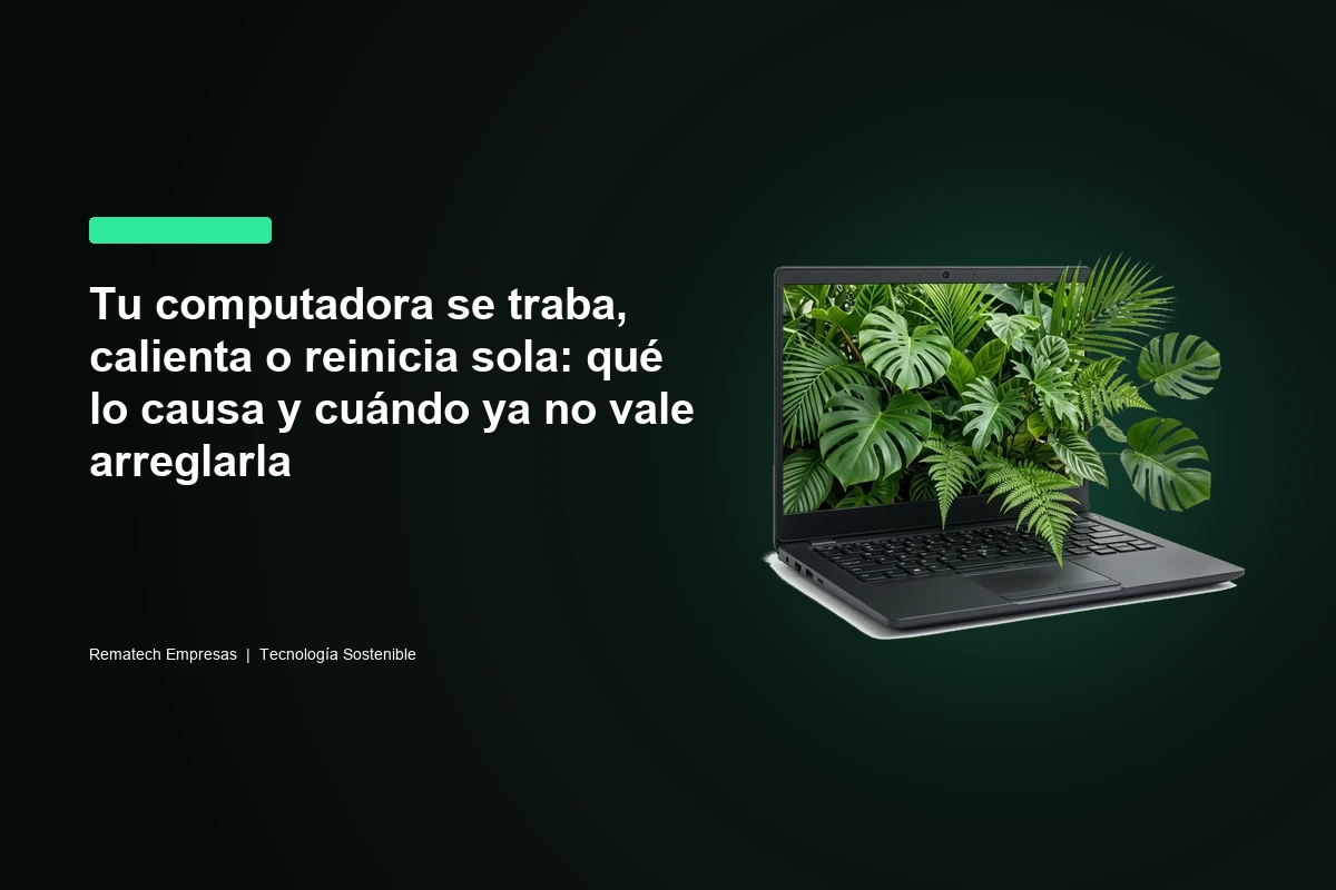 Tu computadora se traba, calienta o reinicia sola: qué lo causa y cuándo ya no vale arreglarla