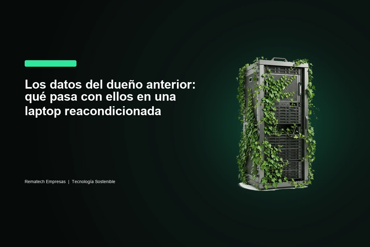 Los datos del dueño anterior: qué pasa con ellos en una laptop reacondicionada