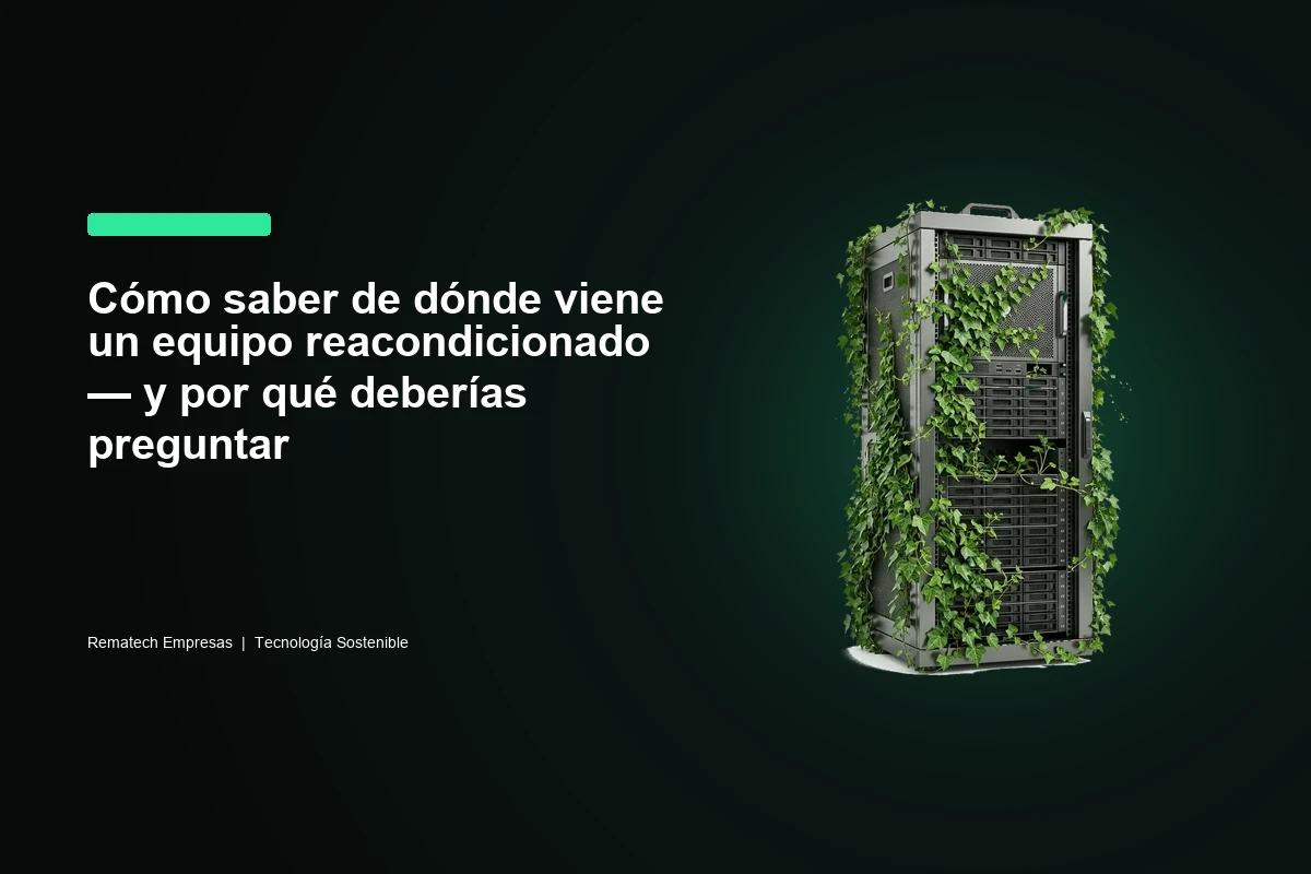 Cómo saber de dónde viene un equipo reacondicionado — y por qué deberías preguntar
