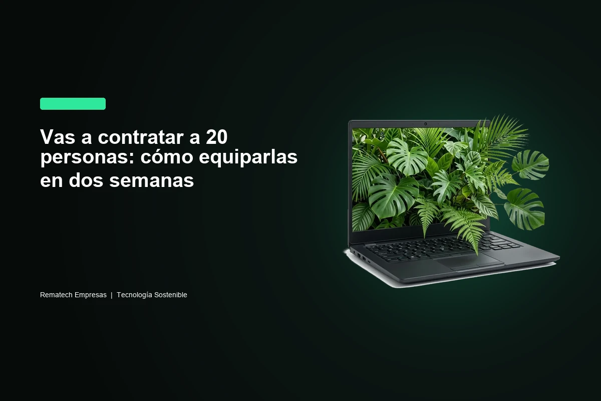 Vas a contratar a 20 personas: cómo equiparlas en dos semanas