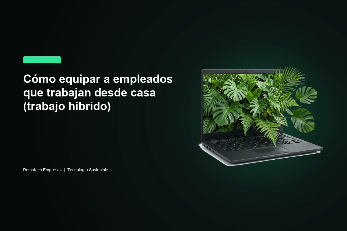 Cómo equipar a empleados que trabajan desde casa (trabajo híbrido)