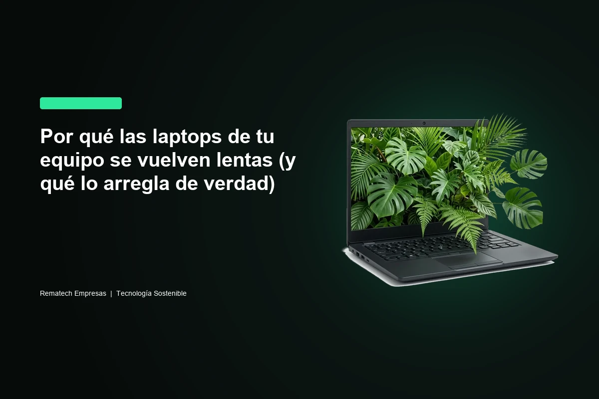 Por qué las laptops de tu equipo se vuelven lentas (y qué lo arregla de verdad)