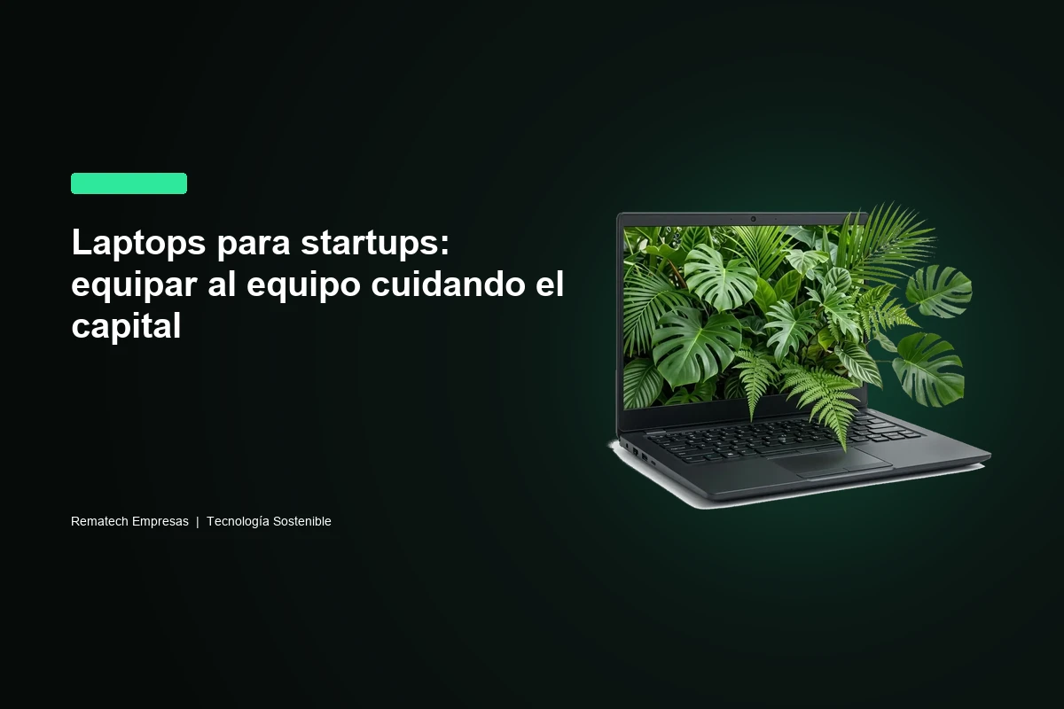 Laptops para startups: equipar al equipo cuidando el capital