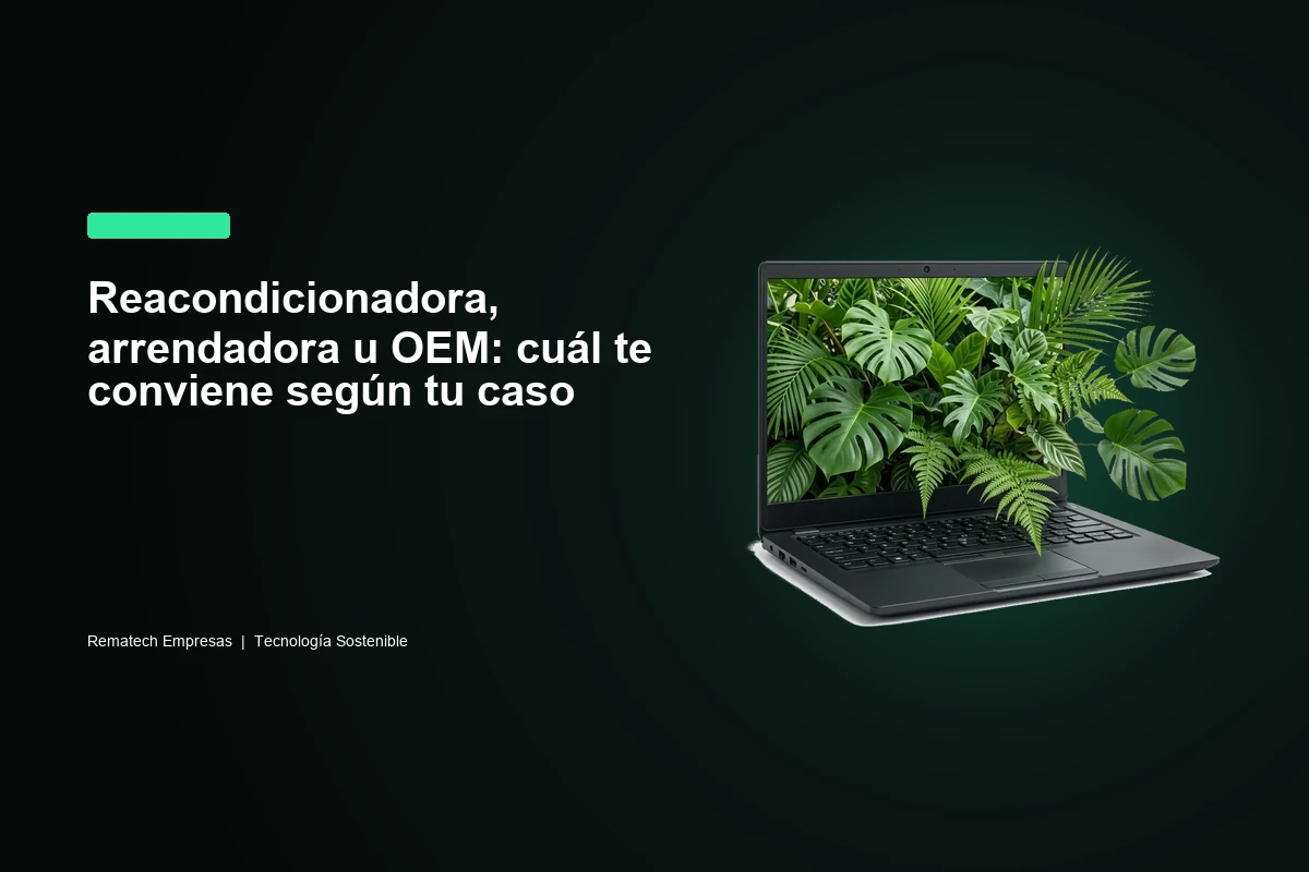 Reacondicionadora, arrendadora u OEM: cuál te conviene según tu caso