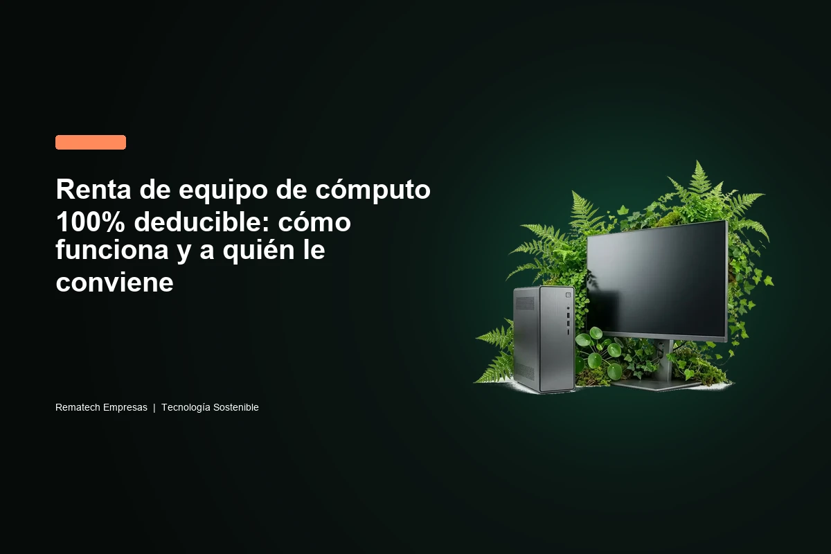 Renta de equipo de cómputo 100% deducible: cómo funciona y a quién le conviene