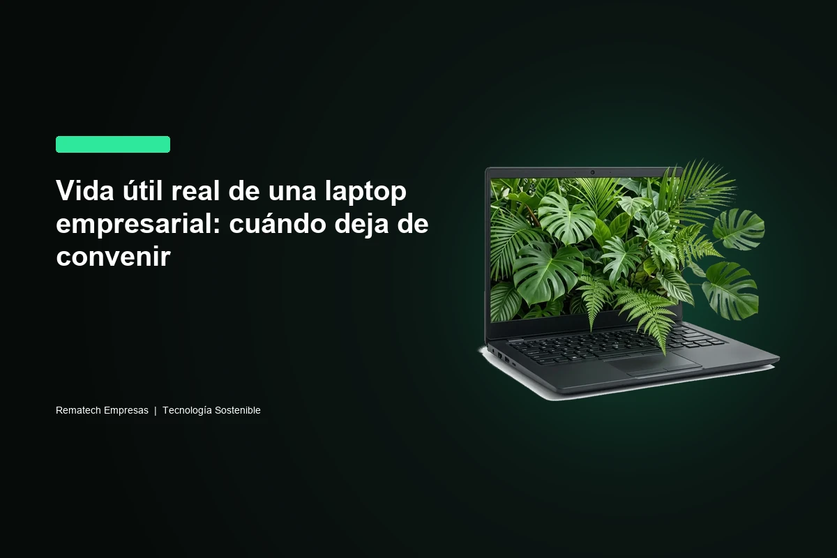 Vida útil real de una laptop empresarial: cuándo deja de convenir